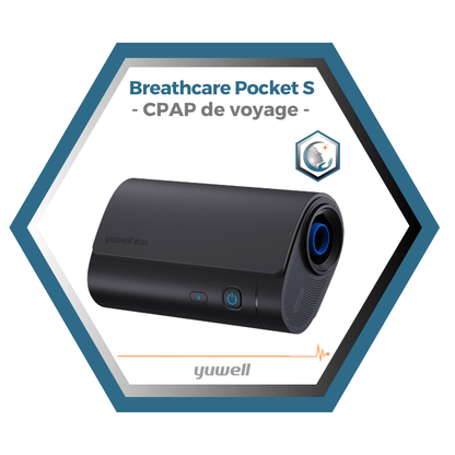 Yuwell | Breathcare Pocket S | CPAP de voyage ultra-compact