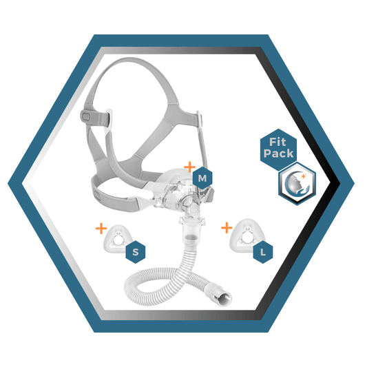 Yuwell | BreathWear | Masque CPAP Nasal | Sans appui frontal | FitPack: Courroie, cadre, coussins interchangeables S,M,L,