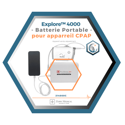 Zopec  | Explore™ 4000 | Batterie Portable pour apparreil CPAP