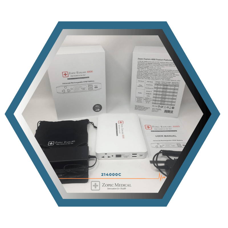 Zopec  | Explore™ 4000 | Batterie Portable pour apparreil CPAP