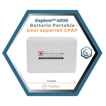 Zopec  | Explore™ 4000 | Batterie Portable pour apparreil CPAP