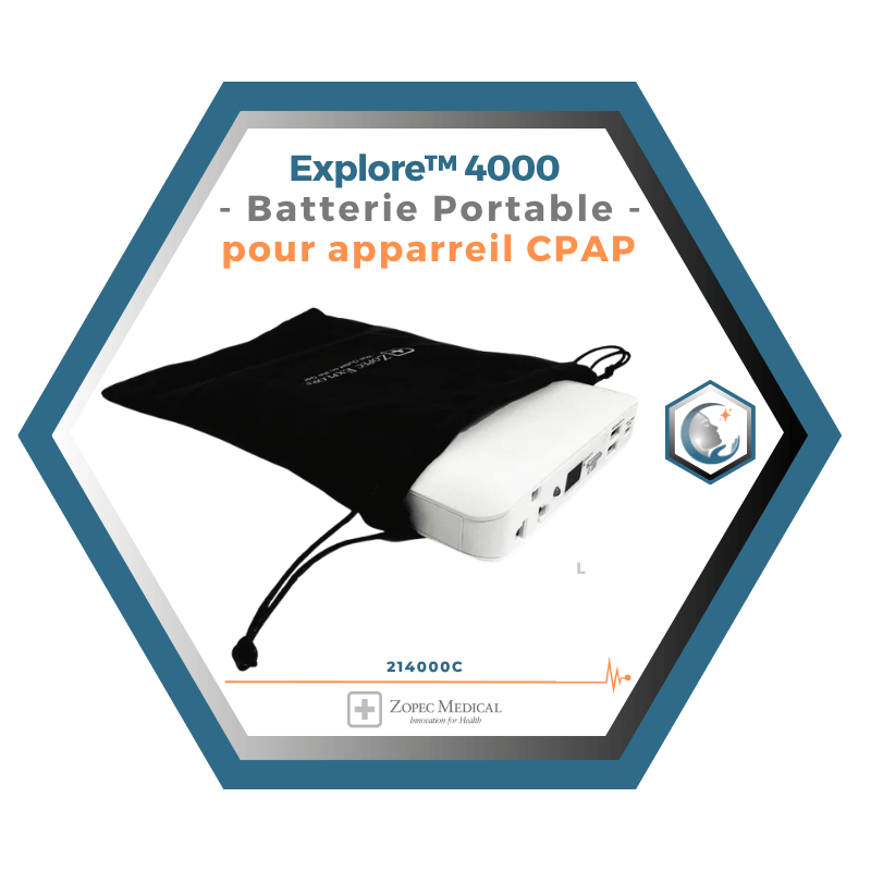 Zopec  | Explore™ 4000 | Batterie Portable pour apparreil CPAP