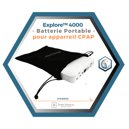 Zopec  | Explore™ 4000 | Batterie Portable pour apparreil CPAP